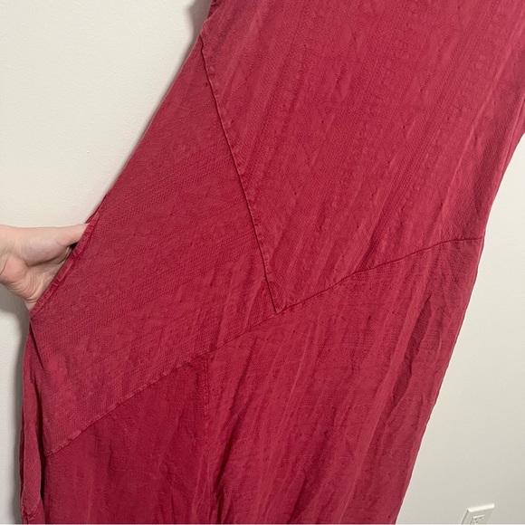 Soft Surroundings Bailey Dress Sleeveless Maxi V Neck light Red XL - Picture 4 of 10